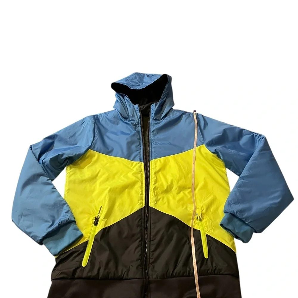 Champion Quilted Green & Blue Reversible Boys Jacket Size XL(16)